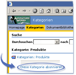 Abonnieren einer Kategorie